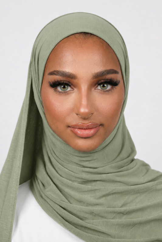 Jersey bamboo Scarf - SAGE GREEN