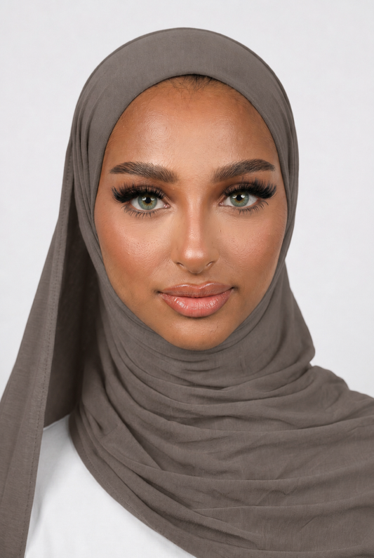 Jersey bamboo Scarf - TAUPE