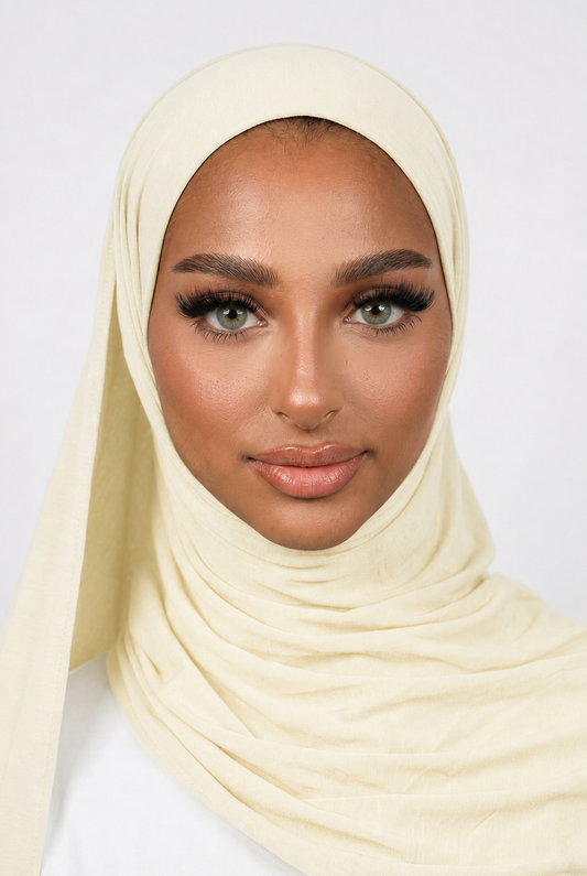 Jersey bamboo Scarf - BUTTER YELLOW