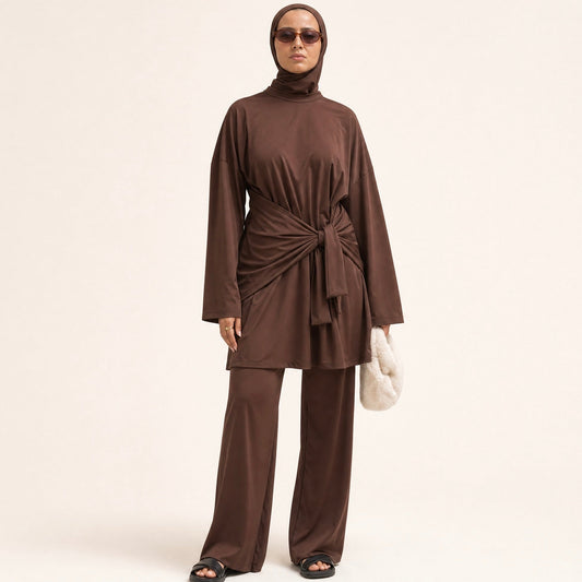 BURKINI KNOTEA - BROWN (4pieces)