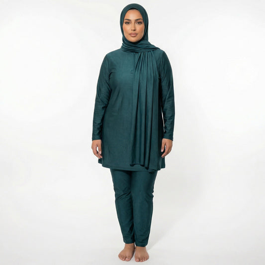 Zipped Burkini - BLUE (3 pieces)