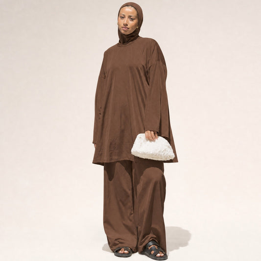 BURKINI (4 pieces) - BROWN