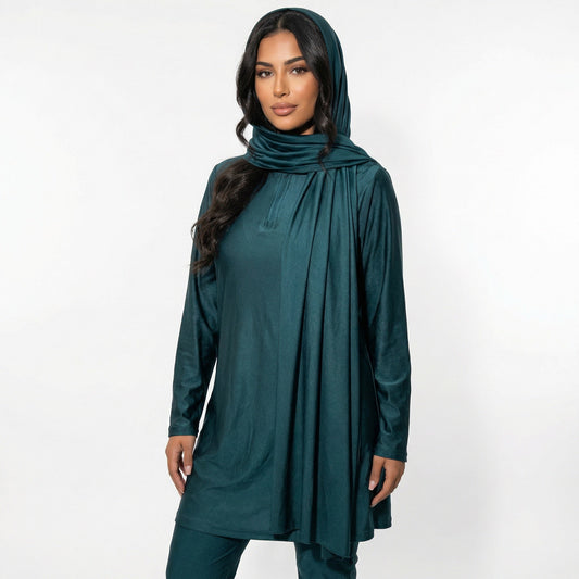 Zipped Burkini - BLUE (3 pieces)