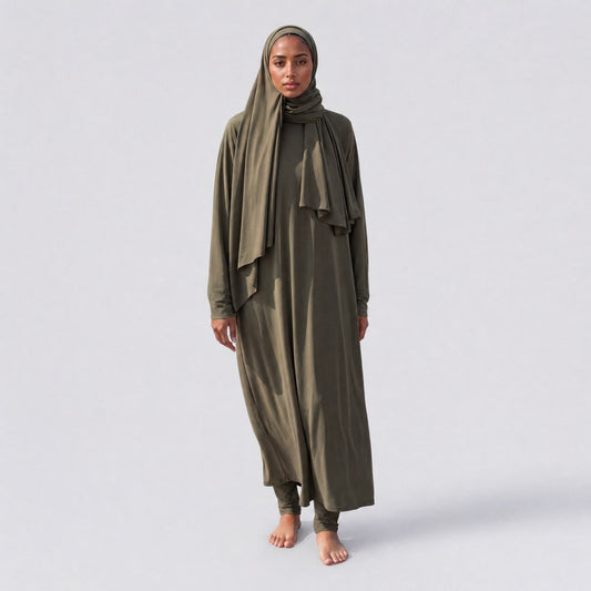 BURKINI LONG (5 pieces) - KHAKI