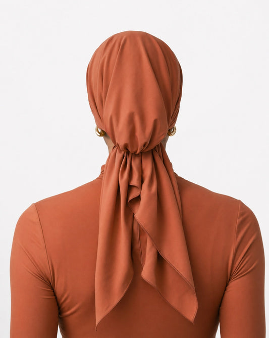 SWIMMING TURBAN - RUST