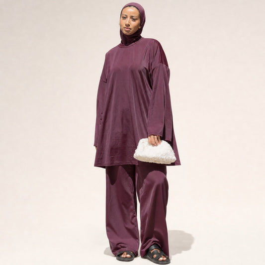BURKINI (4 pieces) - BURGUNDY